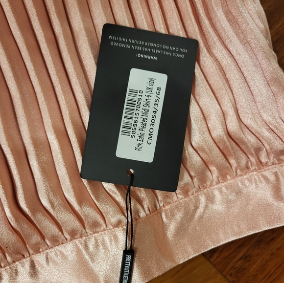 Nwt Satin Pleat Midi Skirt - Picture 4 of 9